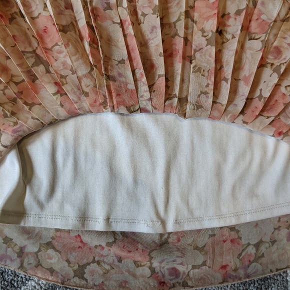 Tristan flower pleated skirt - 6 - Picture 8 of 8